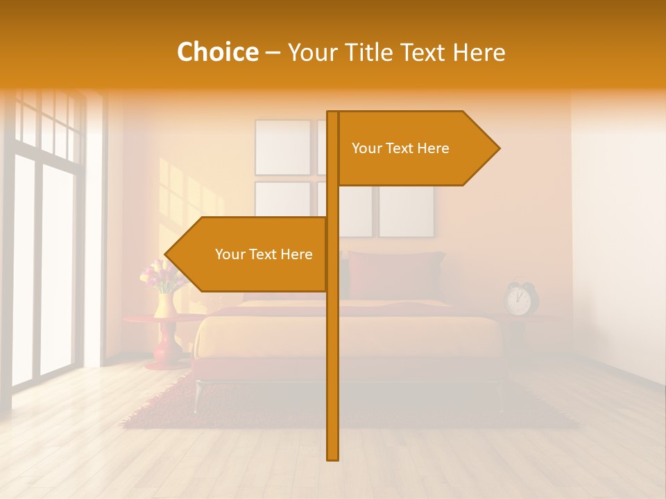 Wood Parquet Empty PowerPoint Template