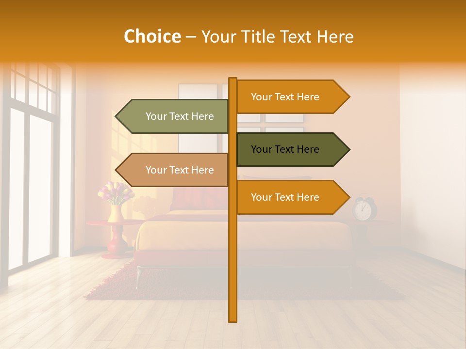 Wood Parquet Empty PowerPoint Template