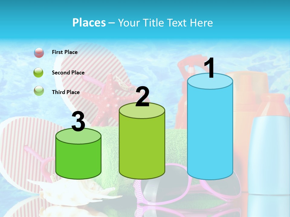 Beauty Symbol Towels PowerPoint Template