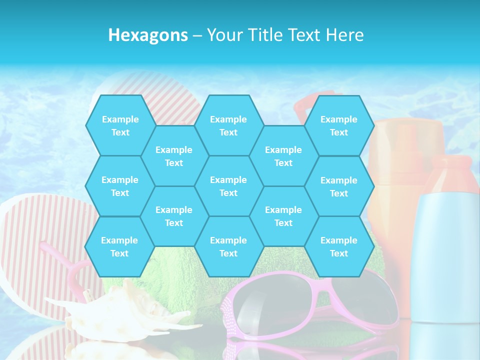 Beauty Symbol Towels PowerPoint Template