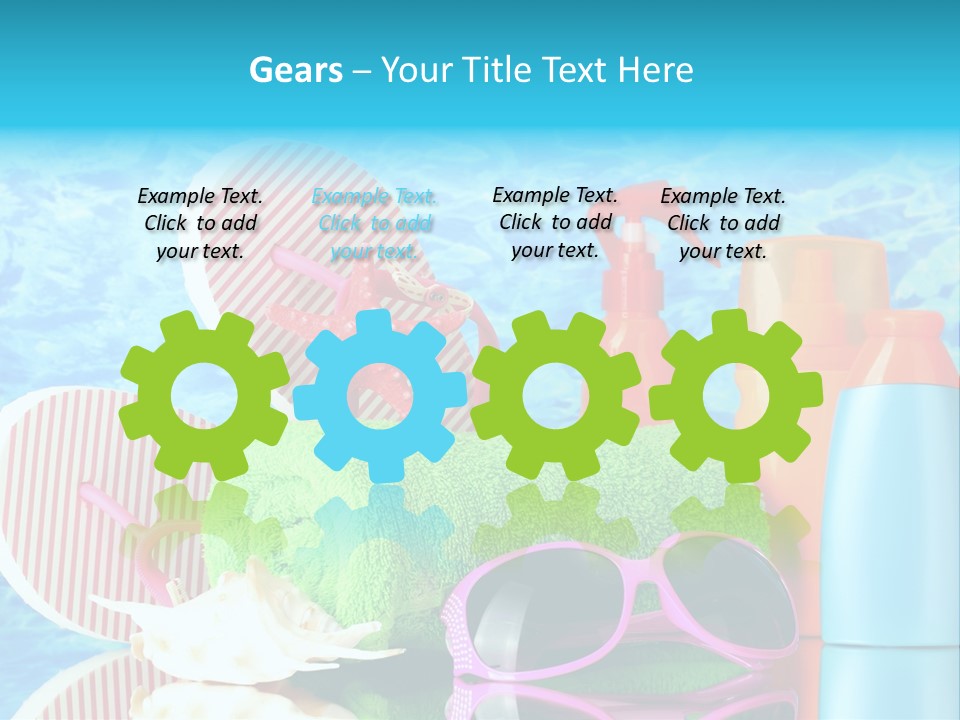 Beauty Symbol Towels PowerPoint Template