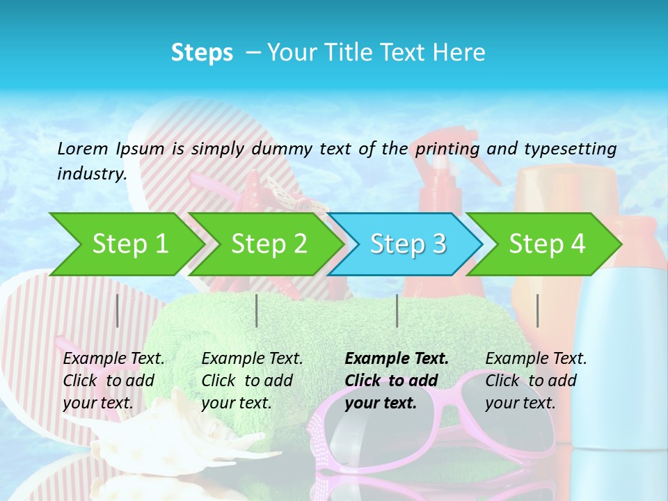 Beauty Symbol Towels PowerPoint Template