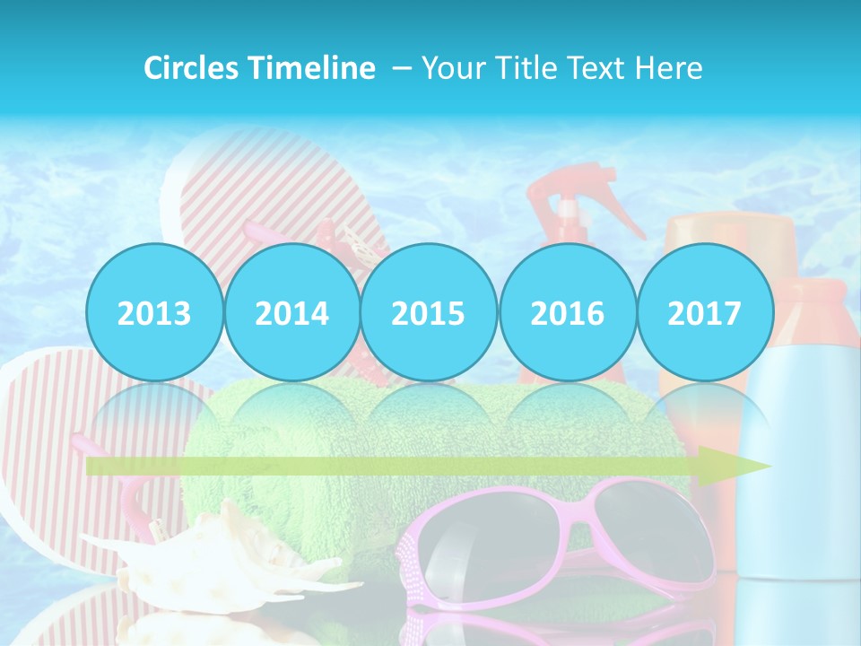 Beauty Symbol Towels PowerPoint Template