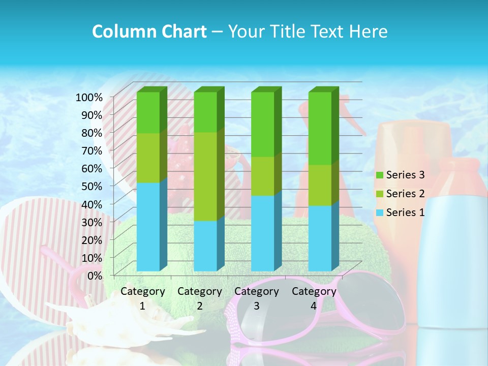 Beauty Symbol Towels PowerPoint Template