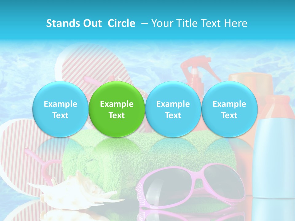 Beauty Symbol Towels PowerPoint Template