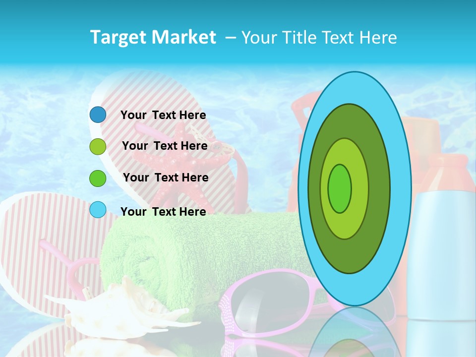 Beauty Symbol Towels PowerPoint Template