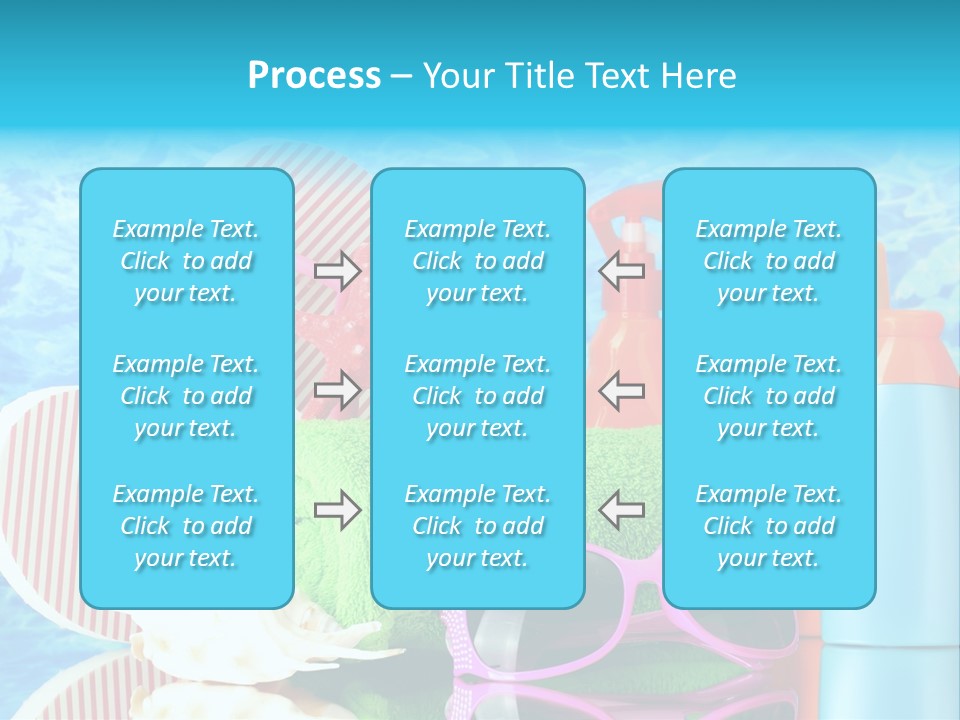 Beauty Symbol Towels PowerPoint Template