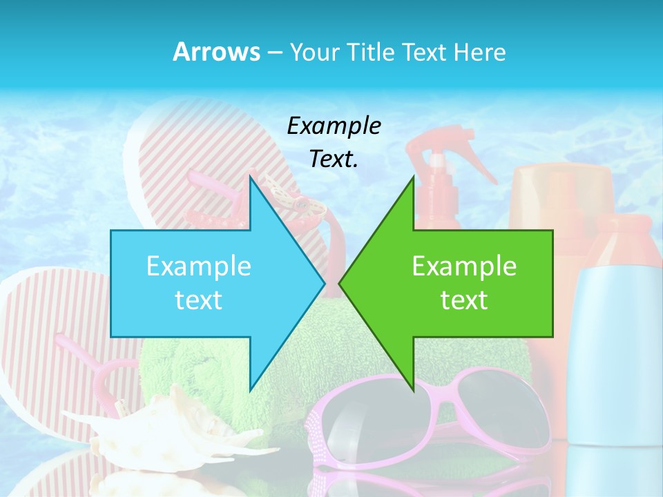 Beauty Symbol Towels PowerPoint Template