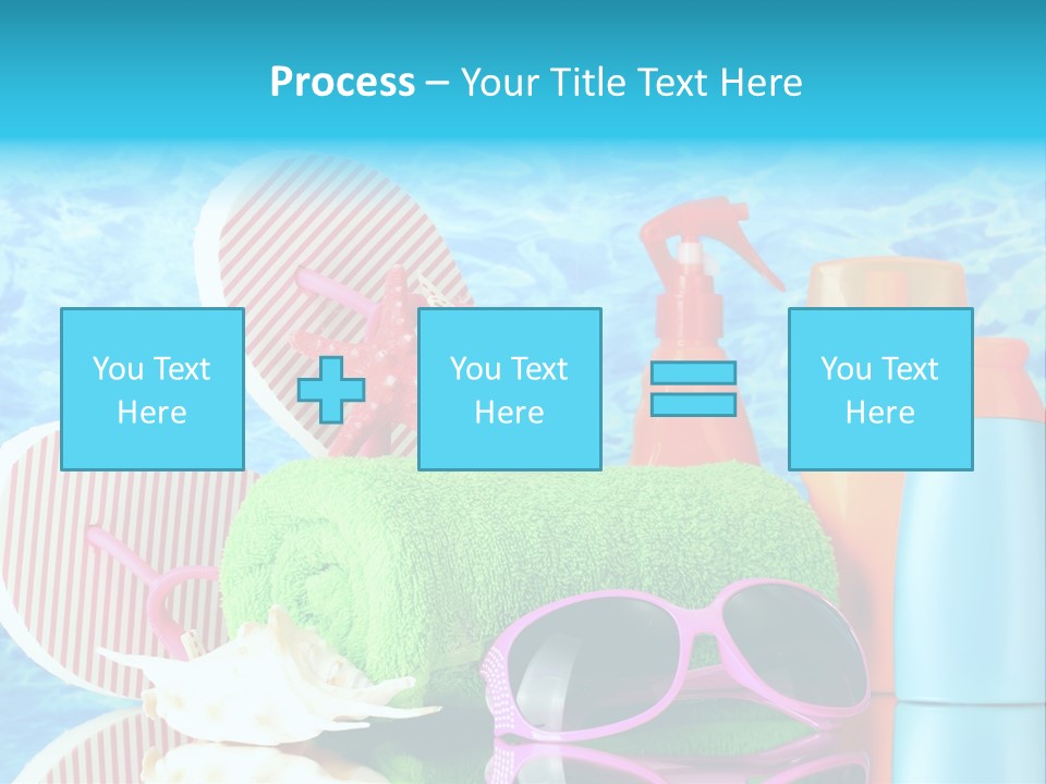 Beauty Symbol Towels PowerPoint Template