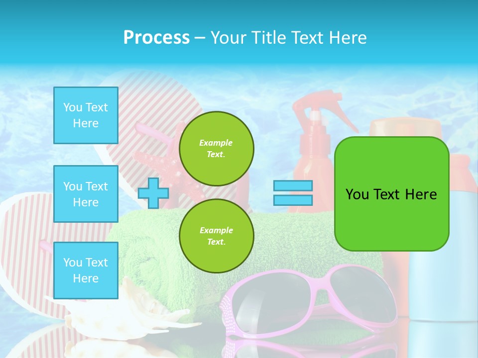 Beauty Symbol Towels PowerPoint Template