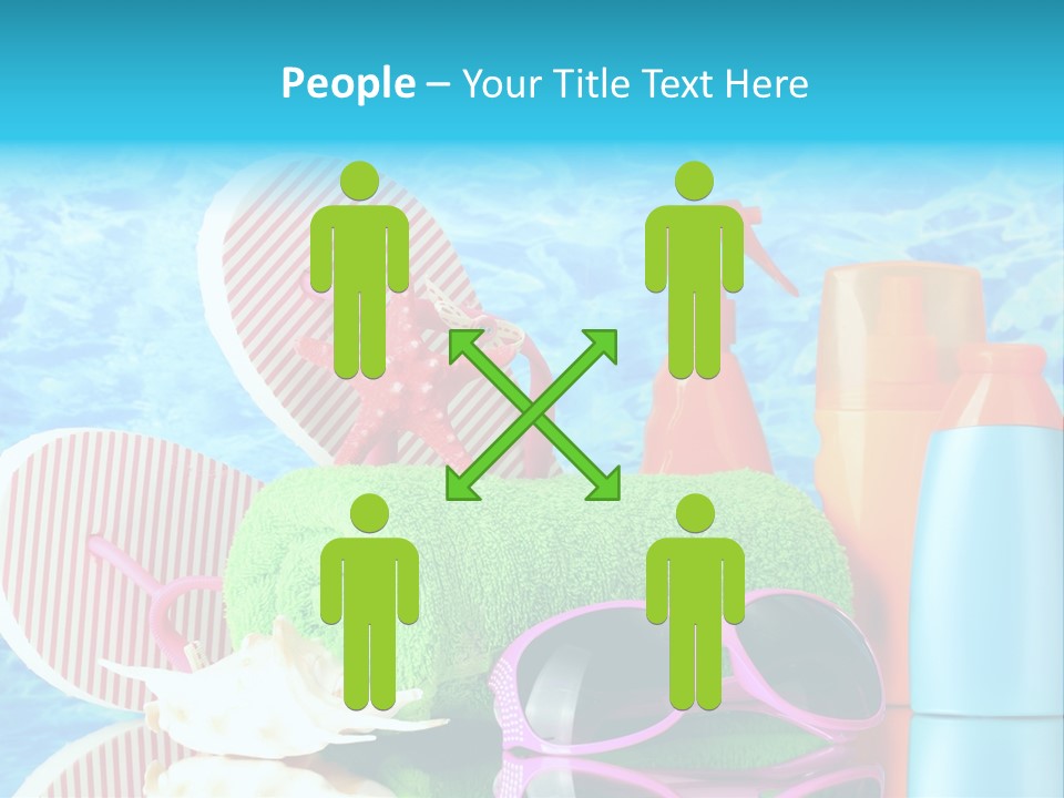 Beauty Symbol Towels PowerPoint Template