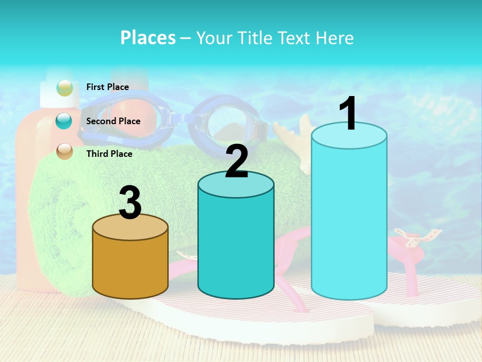 Yellow Towels Star PowerPoint Template