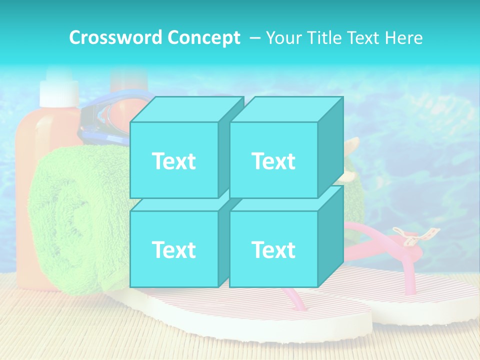Yellow Towels Star PowerPoint Template