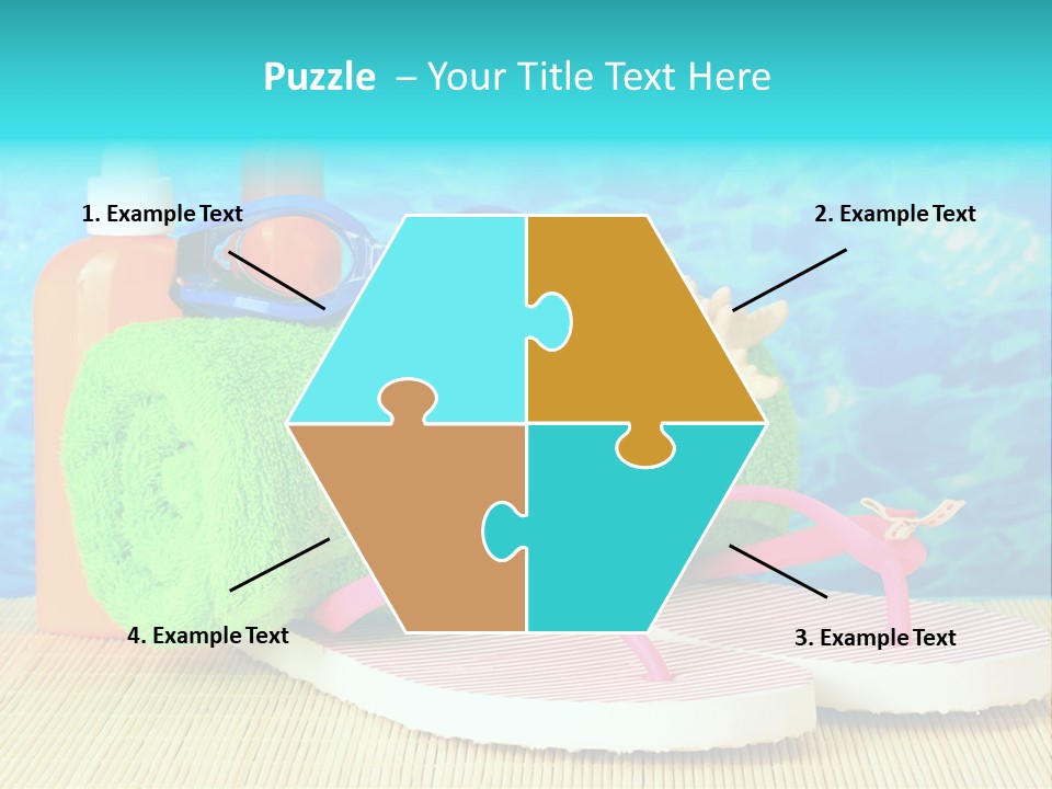 Yellow Towels Star PowerPoint Template