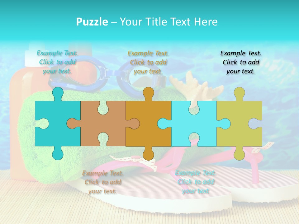 Yellow Towels Star PowerPoint Template