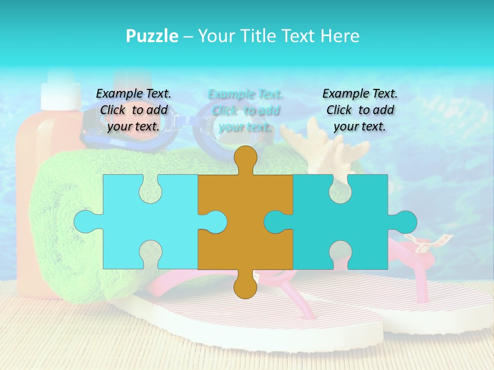 Yellow Towels Star PowerPoint Template