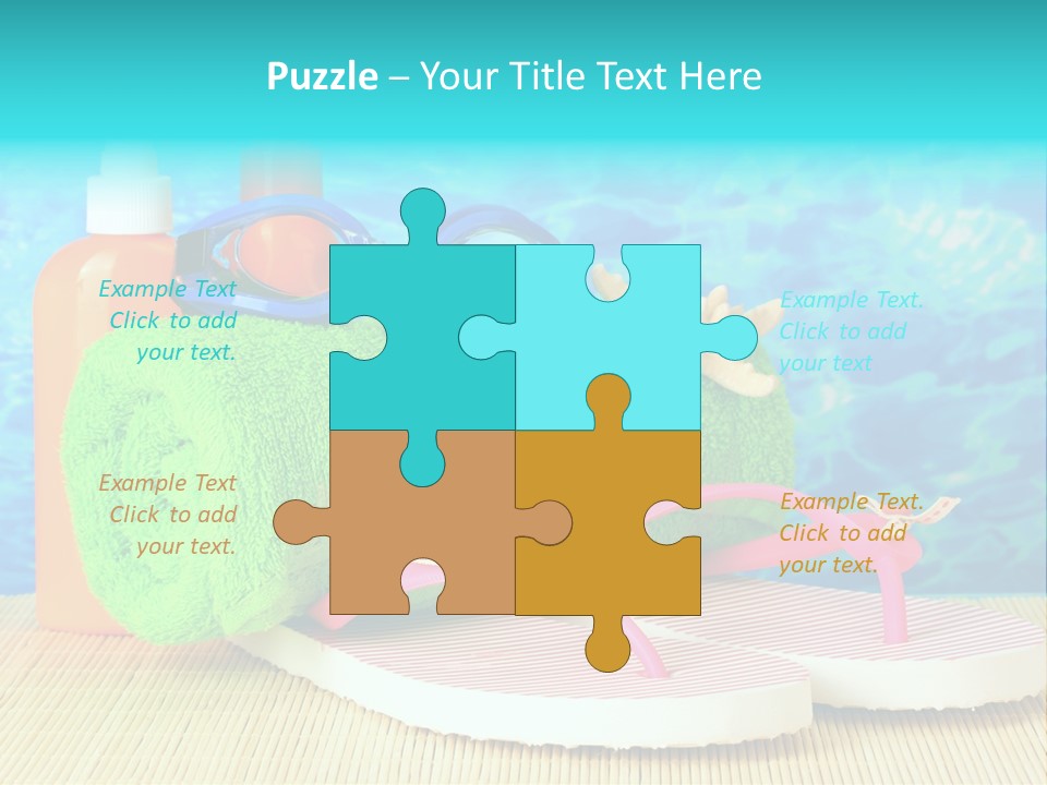 Yellow Towels Star PowerPoint Template