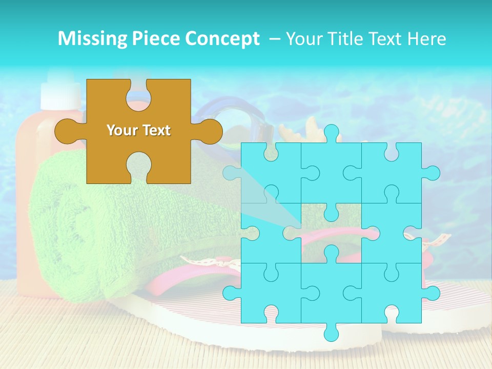 Yellow Towels Star PowerPoint Template