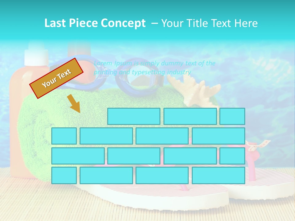 Yellow Towels Star PowerPoint Template