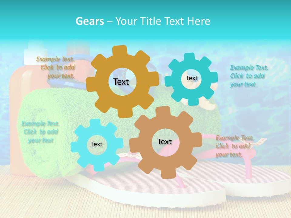 Yellow Towels Star PowerPoint Template