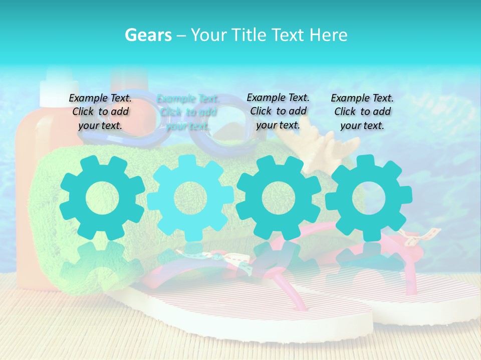 Yellow Towels Star PowerPoint Template