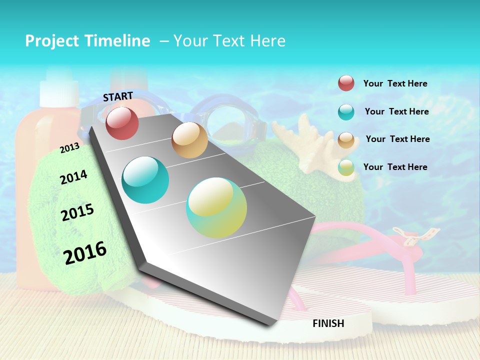 Yellow Towels Star PowerPoint Template