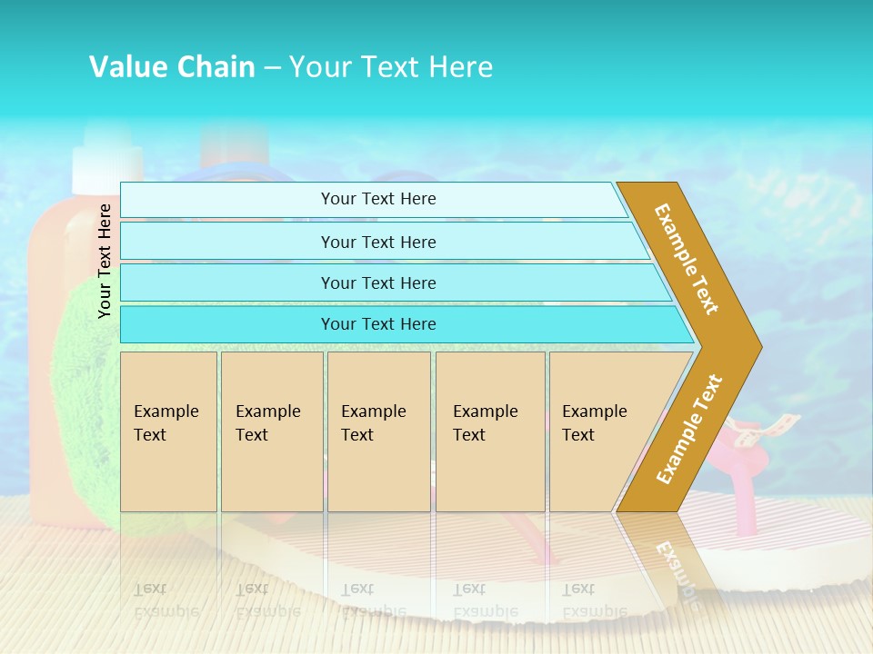 Yellow Towels Star PowerPoint Template