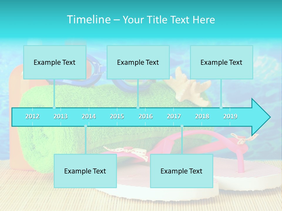 Yellow Towels Star PowerPoint Template