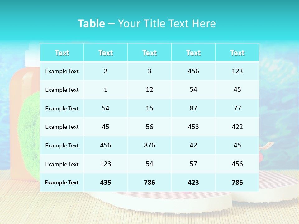 Yellow Towels Star PowerPoint Template