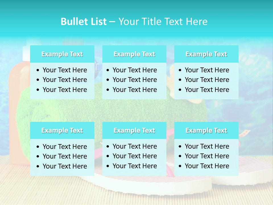 Yellow Towels Star PowerPoint Template