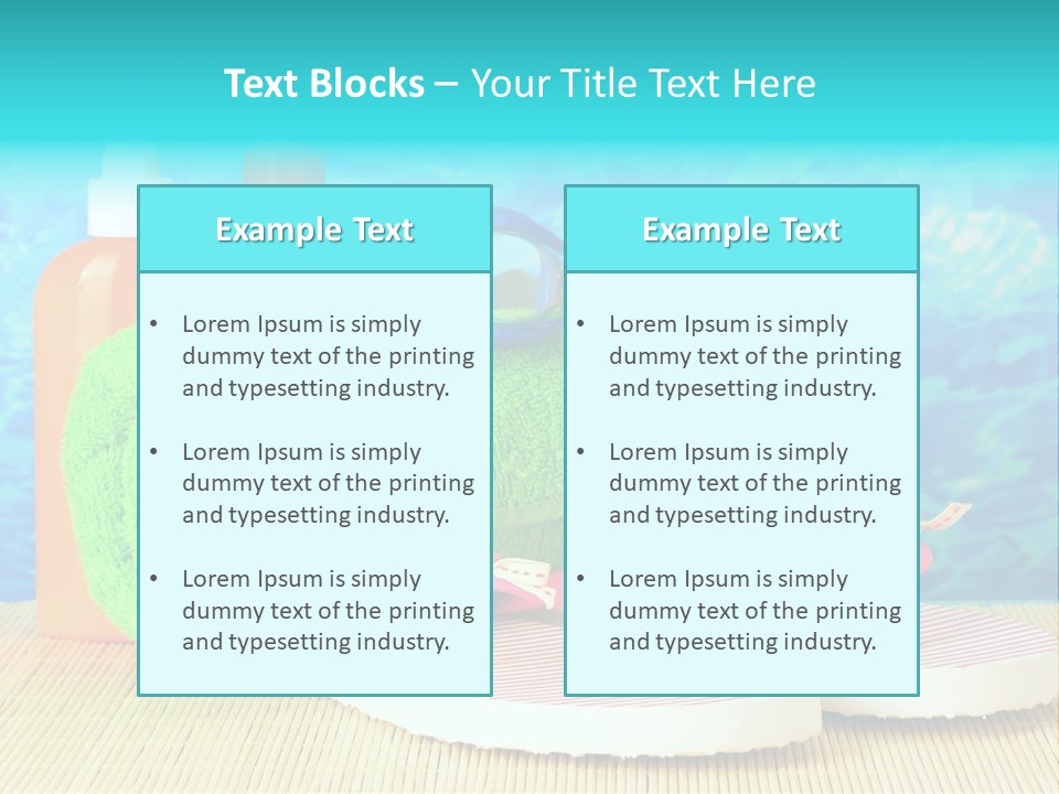 Yellow Towels Star PowerPoint Template