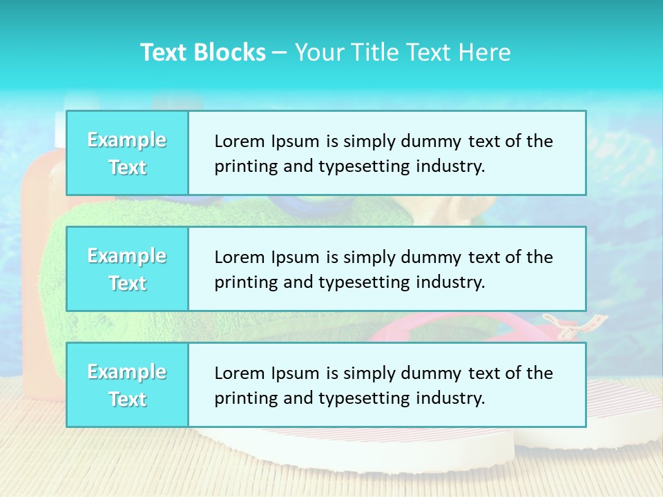 Yellow Towels Star PowerPoint Template