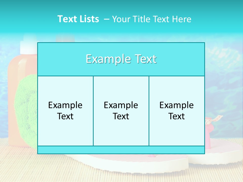 Yellow Towels Star PowerPoint Template
