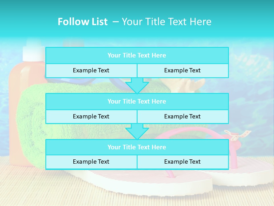 Yellow Towels Star PowerPoint Template