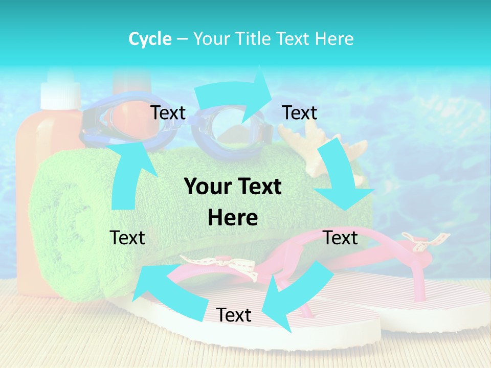 Yellow Towels Star PowerPoint Template