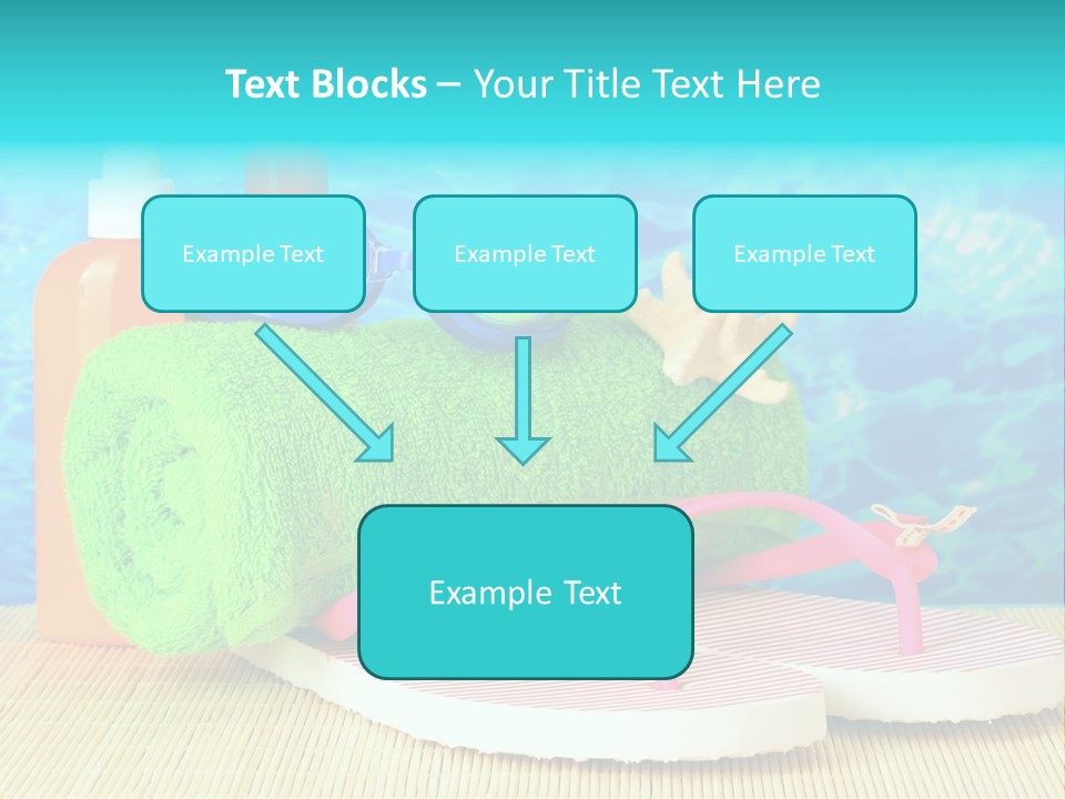 Yellow Towels Star PowerPoint Template