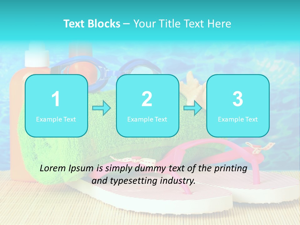 Yellow Towels Star PowerPoint Template