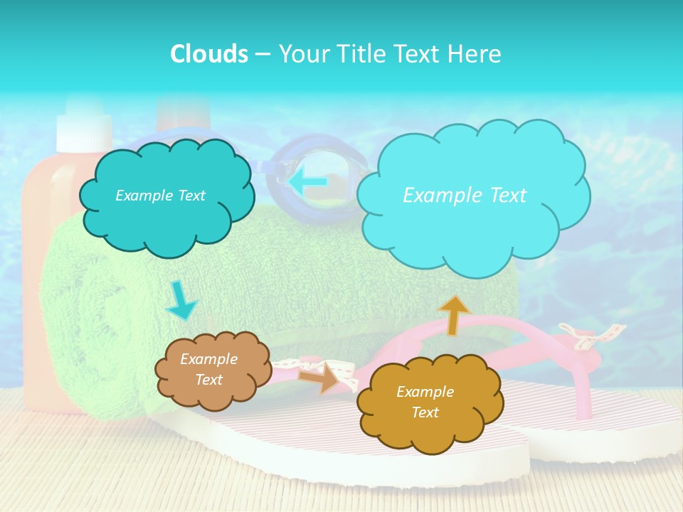 Yellow Towels Star PowerPoint Template