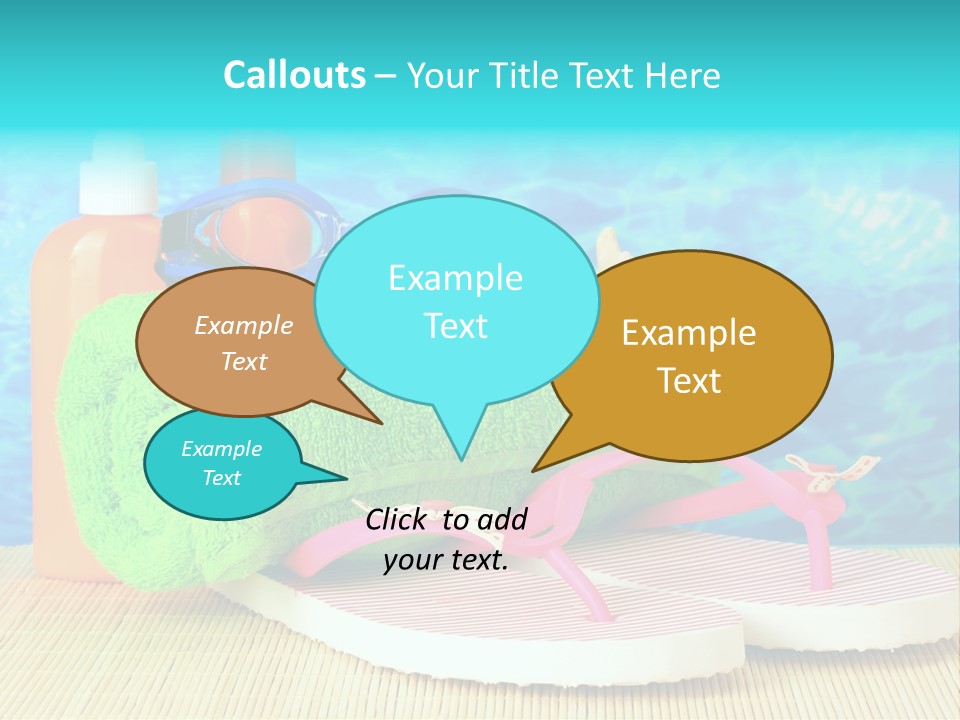 Yellow Towels Star PowerPoint Template