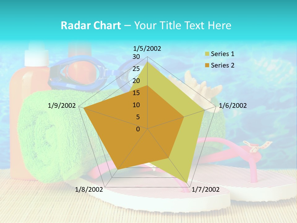 Yellow Towels Star PowerPoint Template