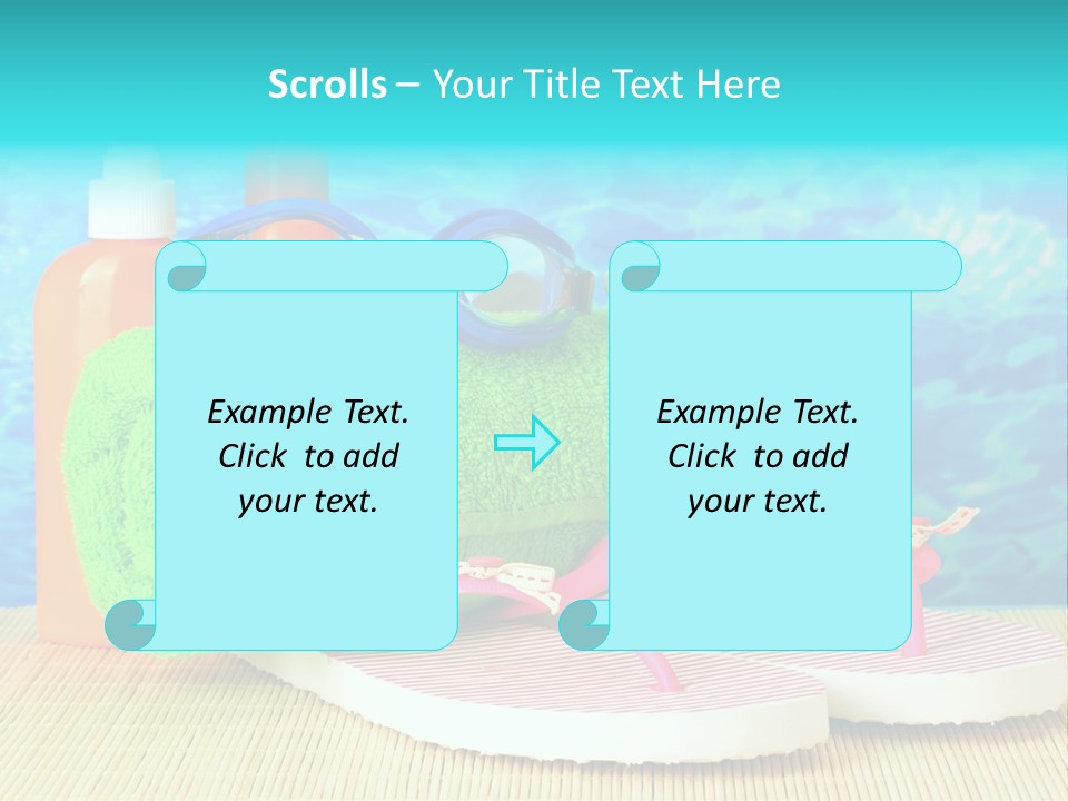 Yellow Towels Star PowerPoint Template
