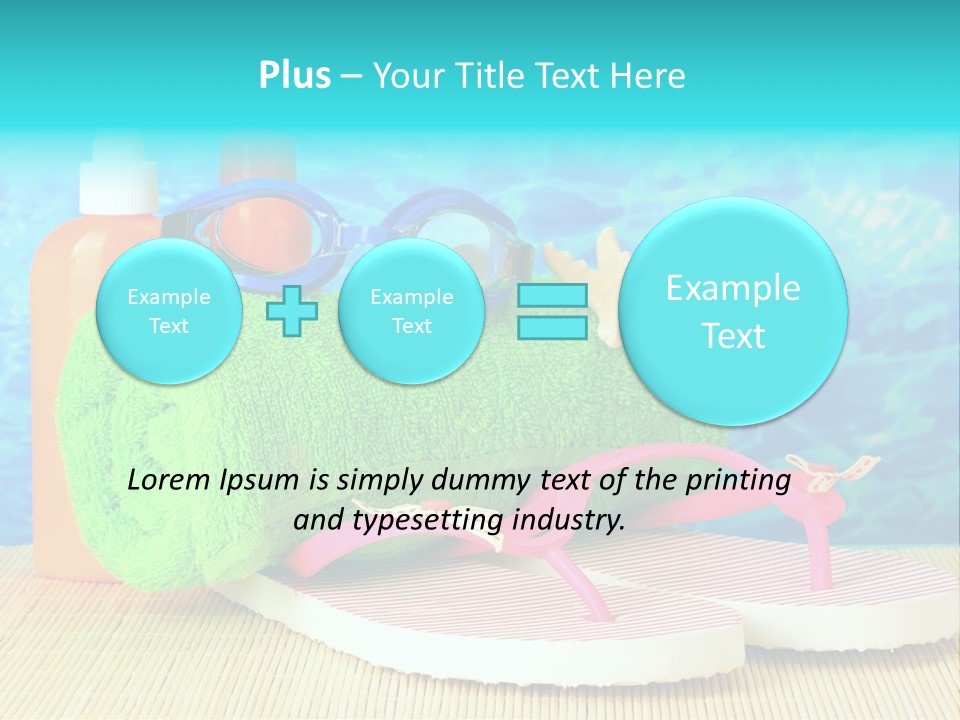 Yellow Towels Star PowerPoint Template