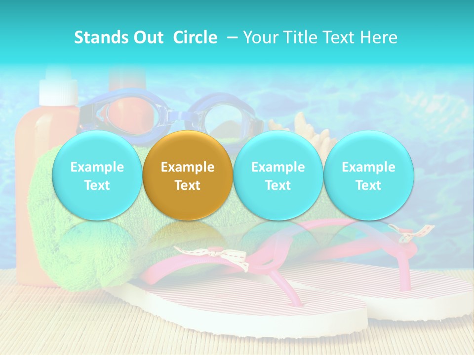 Yellow Towels Star PowerPoint Template