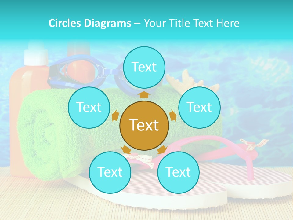 Yellow Towels Star PowerPoint Template