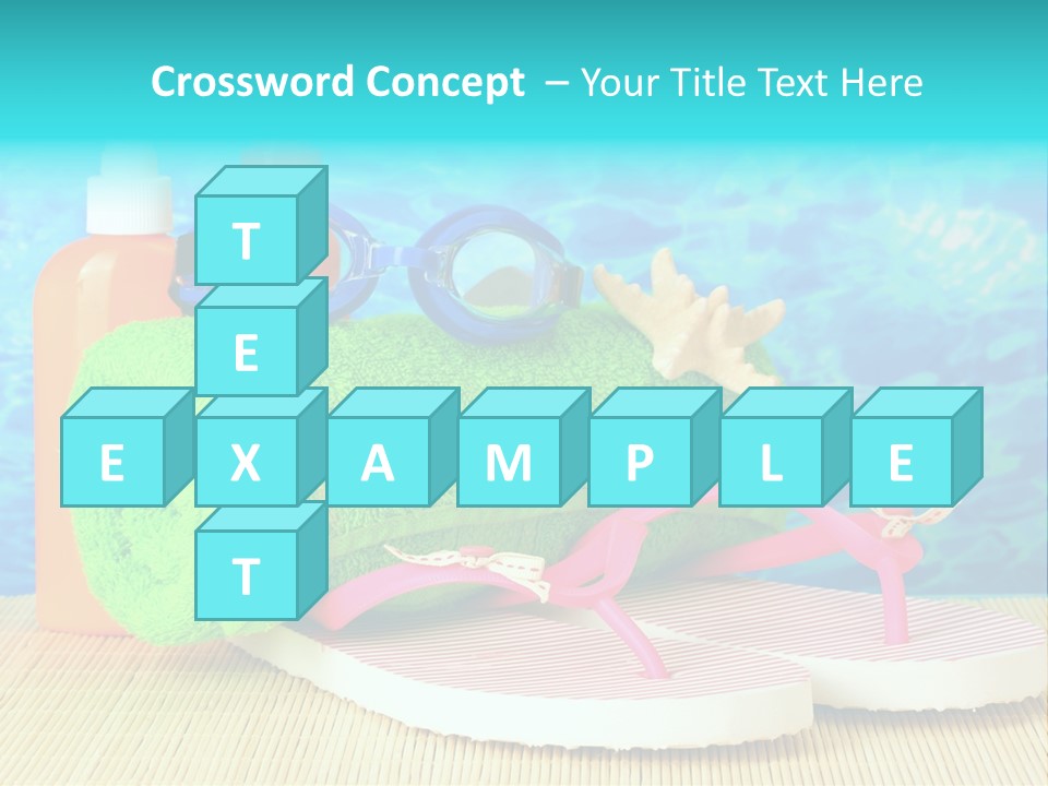 Yellow Towels Star PowerPoint Template