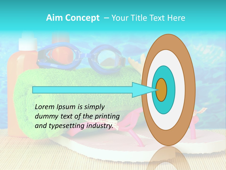 Yellow Towels Star PowerPoint Template