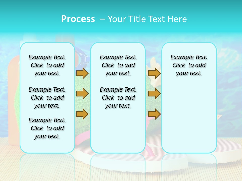 Yellow Towels Star PowerPoint Template