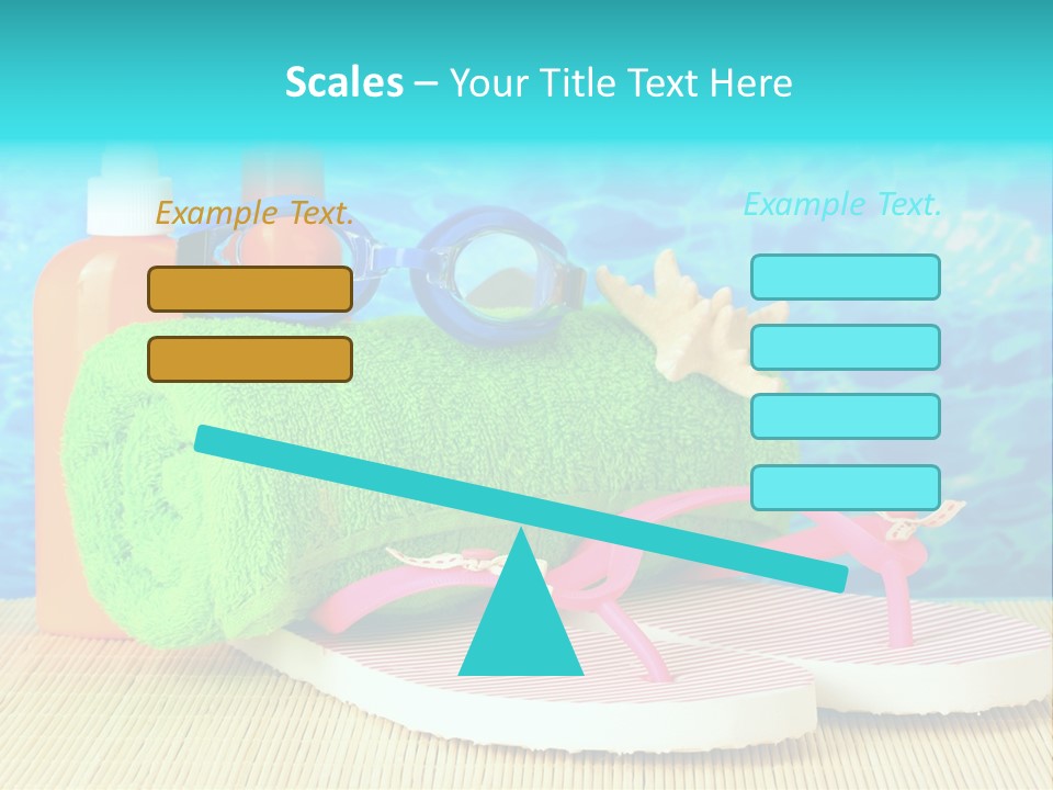 Yellow Towels Star PowerPoint Template