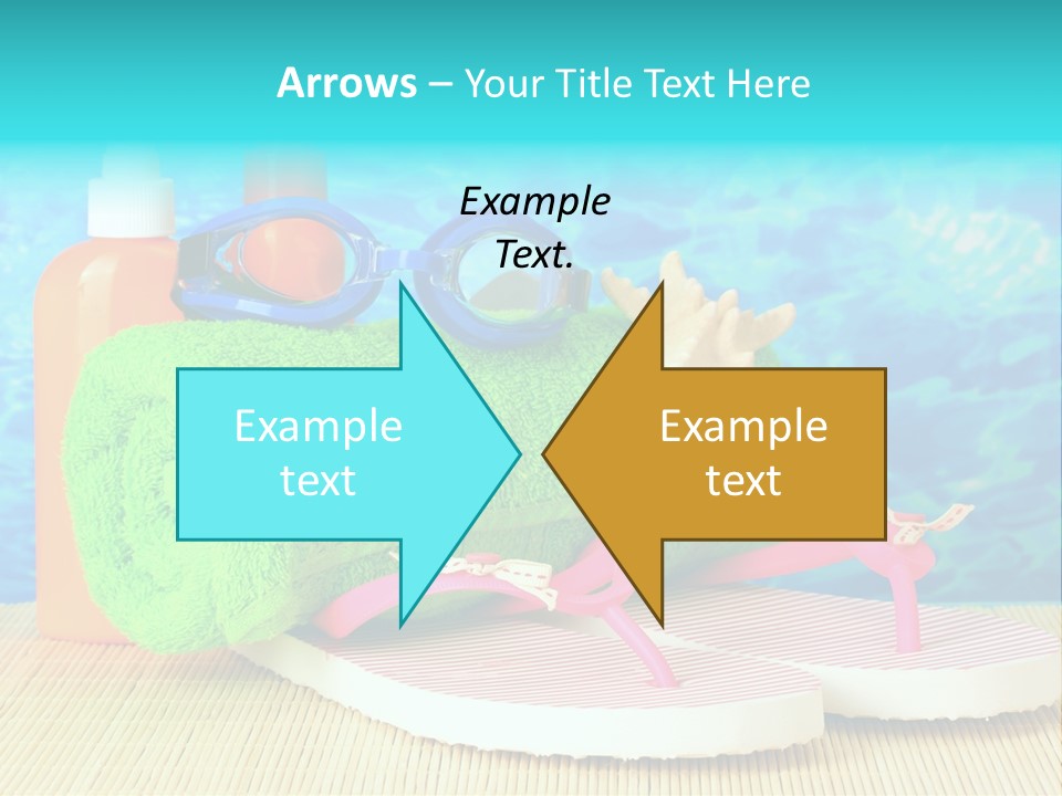 Yellow Towels Star PowerPoint Template