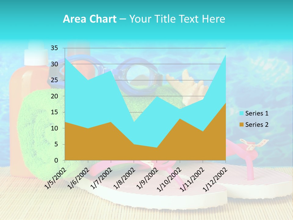Yellow Towels Star PowerPoint Template
